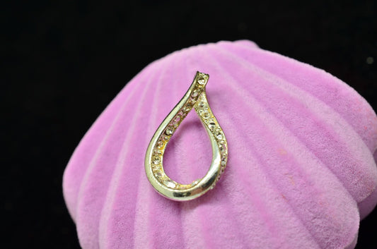 925 Sterling Silver Infinity Pendant with CZs