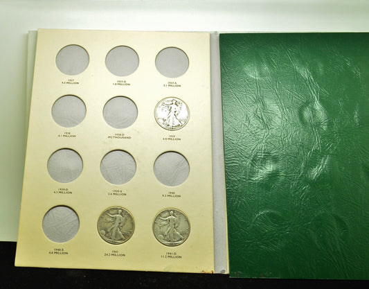 Littleton Folder Liberty Walking Half Dollars 1937-1947 Vol 2 w/ 27 Silver Coins