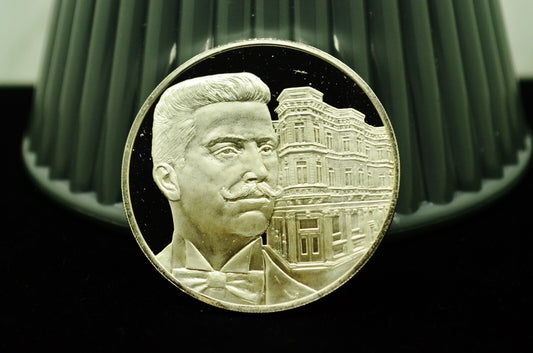 1973 Amadeo P Giannini #44 Postmasters Of America Art Round 92.5% Silver