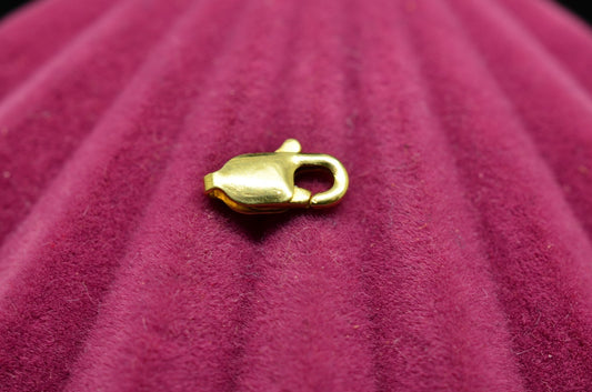 14K Yellow Gold Lobster Claw Clasp 8.3mm x 3.2mm 0.2g -Tiny
