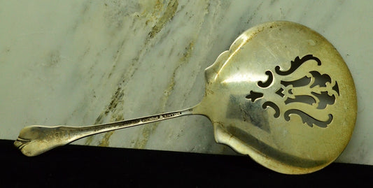 925 Sterling Silver Wallace Grande Colonial Bon Bon Spoon w/ Pierced Bowl 5"