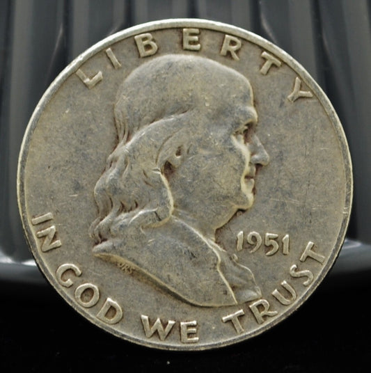 1951-D Franklin Silver Half Dollar