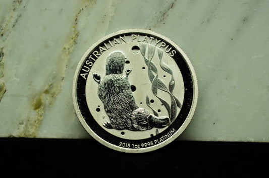 2015 Australia $100 Platypus Gem BU 1 oz .9995 Platinum