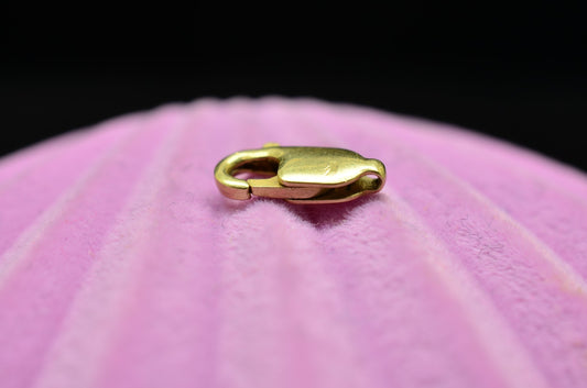 14K Yellow Gold Lobster Claw Clasp 10.2mm x 3.7mm 0.5g