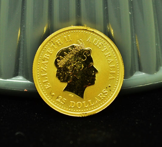 2002 Australia $25 .9999 Gold 0.2498 AGW Year of the Horse km#585