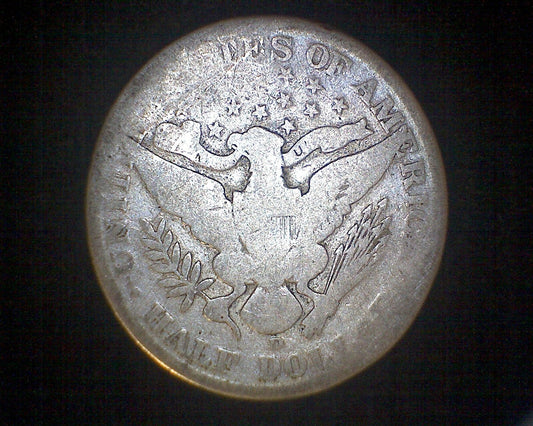 1908-D Barber Silver Half Dollar