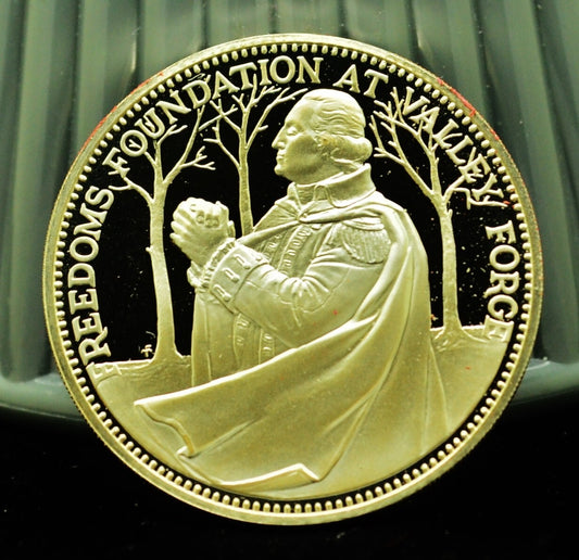 925 Silver Franklin Mint Art Round Valley Forge Frederick Douglass