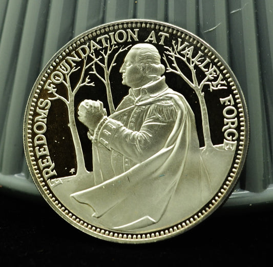 1971 John Paul Jones Valley Forge Franklin Mint Art Round 92.5% Silver