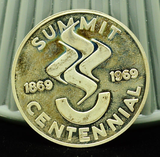 925 Silver Franklin Mint Art Round City of Summit New Jersey Centennial