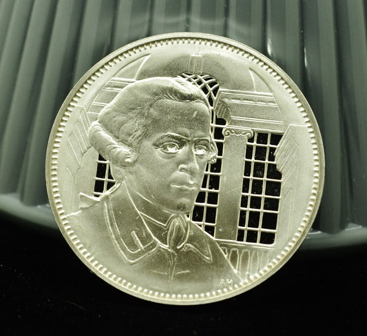 1970 John Hancock Franklin Mint Art Round 92.5% Silver