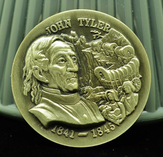 John Tyler Wittnauer Mint High Relief Art Round 92.5% Silver