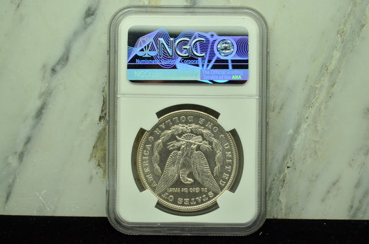 1896 Morgan Silver Dollar NGC UNC Details -Cleaned