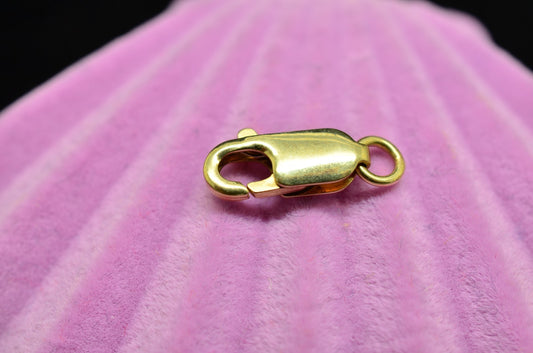 14K Yellow Gold Lobster Claw Clasp 12mm x 4.2mm 0.7g