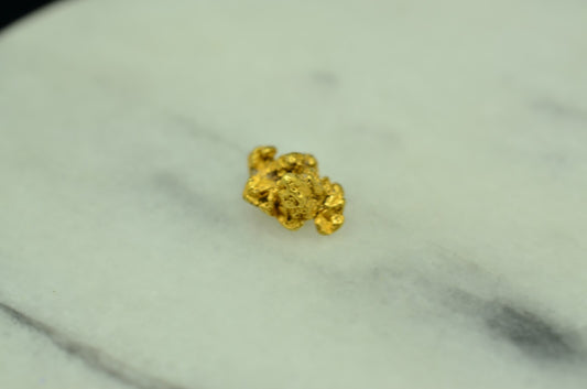 20K Yellow Gold natural gold nugget 1.2 grams 10mm X 7mm X 5mm