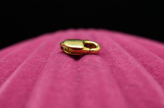 14K Yellow Gold Lobster Claw Clasp 8.1mm x 3.1mm 0.3g -Very Tiny