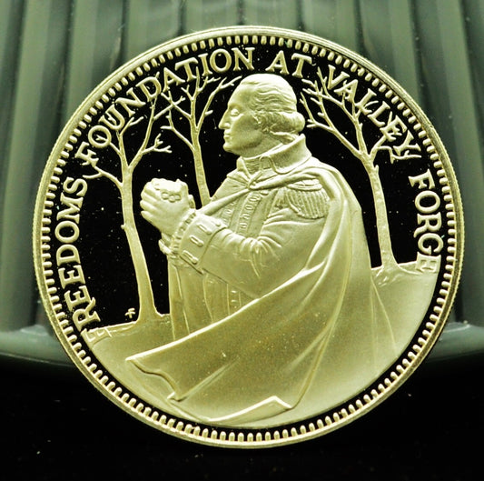 925 Silver Franklin Mint Art Round Valley Forge Zachary Taylor