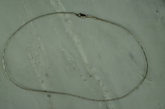 16.5" 925 Sterling Silver snake chain necklace 1.1mm 4.5g