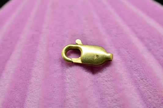 14K Yellow Gold Lobster Claw Clasp 10.2mm x 3.7mm 0.5g