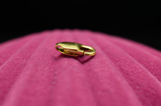14K Yellow Gold Lobster Claw Clasp 8.2mm x 3.2mm 0.2g -Tiny