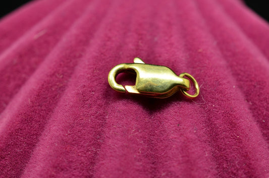 14K Yellow Gold Lobster Claw Clasp 10.5mm x 3.8mm 0.5g