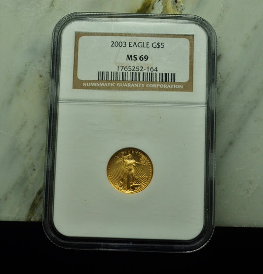 2003 $5 Gold American Eagle NGC MS69