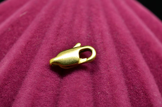 14K Yellow Gold Lobster Claw Clasp 10.4mm x 3.7mm 0.5g