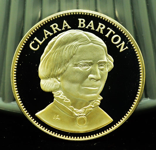 925 Silver Franklin Mint Art Round Valley Forge Clara Barton
