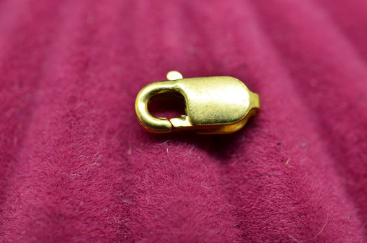 14K Yellow Gold Lobster Claw Clasp 8mm x 3.1mm 0.3g -Tiny