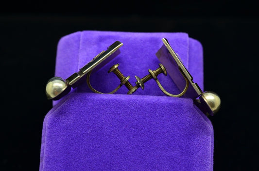 Mexico 925 Sterling Silver Beaded Maze Design Earrings