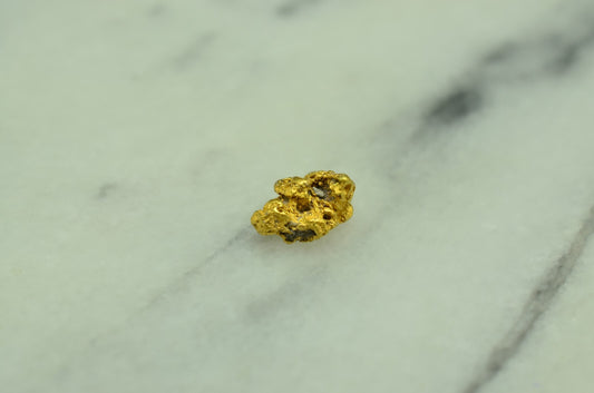 20K Yellow Gold natural gold nugget 1.2 grams 10mm X 7mm X 5mm