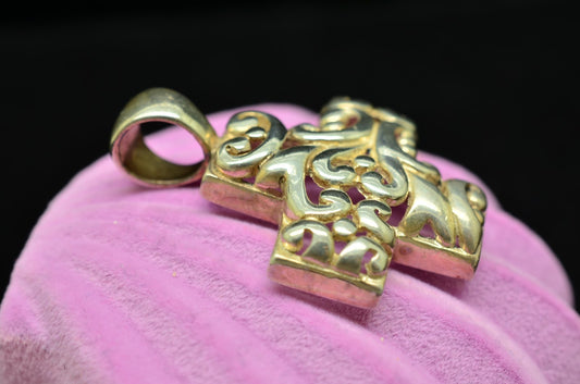 925 Sterling silver cross pendant charm