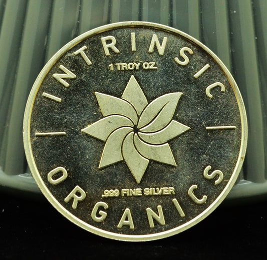 Intrinsic Organics Weiser Idaho Art Round -1 Troy Oz .999 Silver