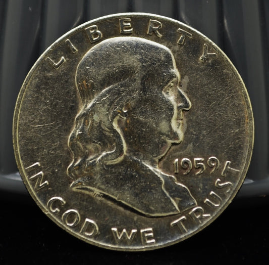 1959-D Franklin Silver Half Dollar