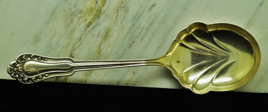 925 Sterling Silver SSMC Fancy Serving Spoon 7" 35.1g