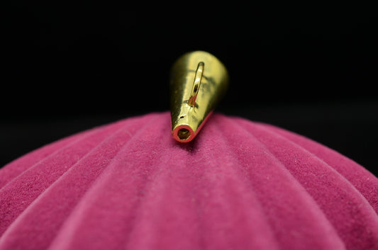 14K Yellow Gold Cheerleader Megaphone Pendant Charm