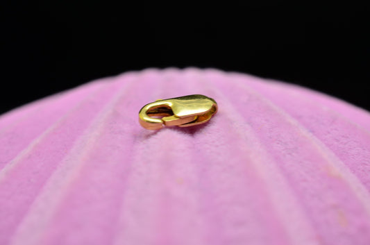 14K Yellow Gold Lobster Claw Clasp 8.3mm x 3.1mm 0.3g -Very Tiny