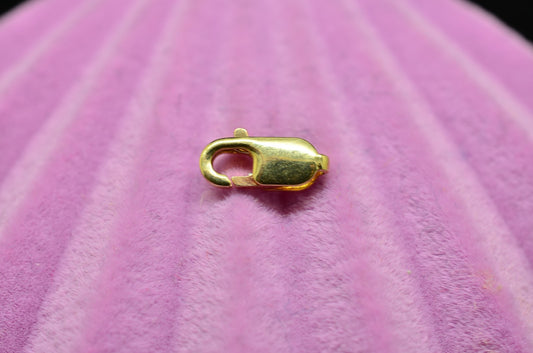 14K Yellow Gold Lobster Claw Clasp 8.3mm x 3.1mm 0.2g -Tiny