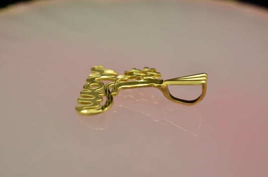 Michael Anthony 14K Yellow Gold Fancy #1 MOM Pendant Charm