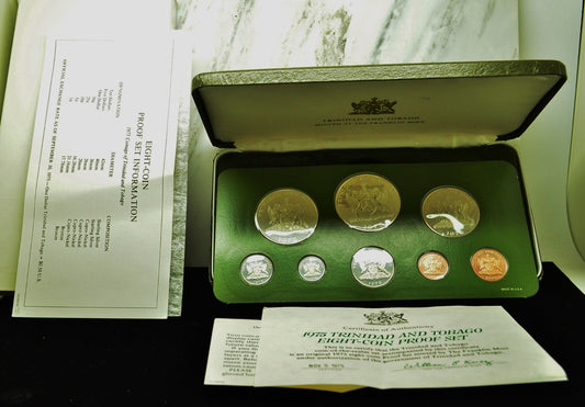 Lot of 3 Proof Sets 1975 Panama 1976 Bahamas 1975 Trinidad and Tobago