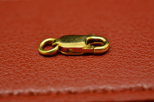 18K Yellow Gold Lobster Claw Clasp 11.0mm x 4.3mm 1.0g