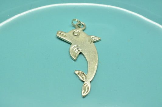 925 Sterling silver dolphin pendant charm