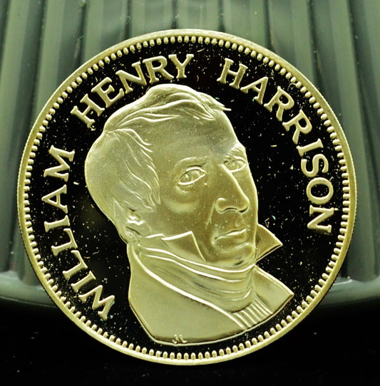 925 Silver Franklin Mint Art Round Valley Forge William Henry Harrison