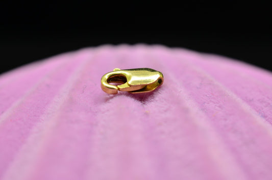 14K Yellow Gold Lobster Claw Clasp 7mm x 2.5mm 0.2g -Very Tiny