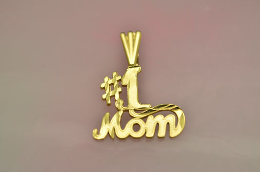 Michael Anthony 14K Yellow Gold Fancy #1 MOM Pendant Charm