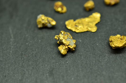 Lot of 22k Yellow Gold tiny natural gold nuggets 2.2 grams
