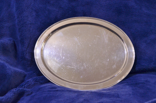 23283 Tiffany & Co 925 Sterling Silver Oval Tray Platter Plate 12 3/4" g