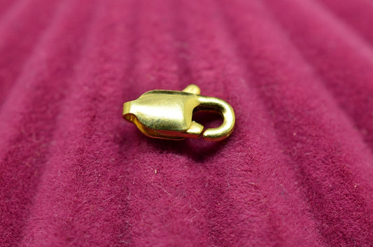 14K Yellow Gold Lobster Claw Clasp 8.2mm x 3.2mm 0.2g -Tiny