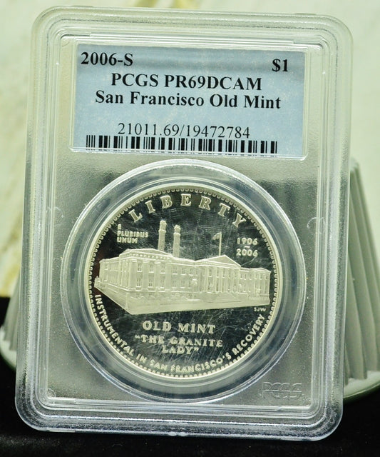 2006-S San Francisco Old Mint Commemorative Silver Dollar  PCGS PR69 DCAM