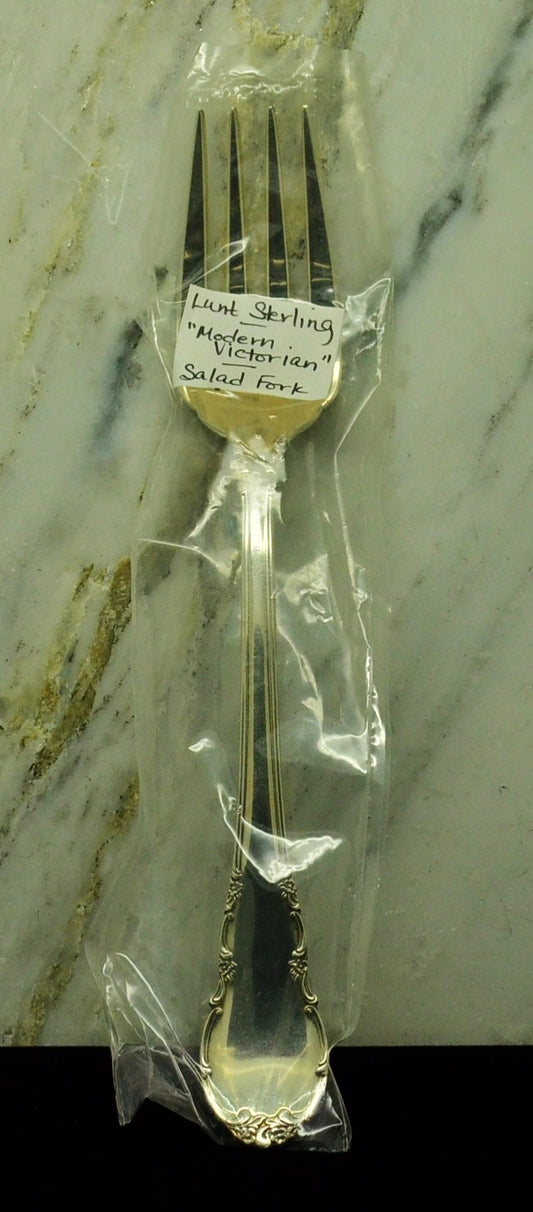 925 Sterling Silver Lunt Modern Victorian Salad Fork 6 3/8"