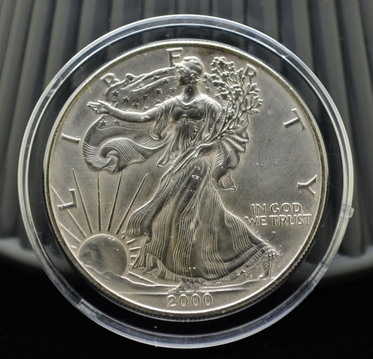 2000 American Eagle Silver Dollar in Capsule BU